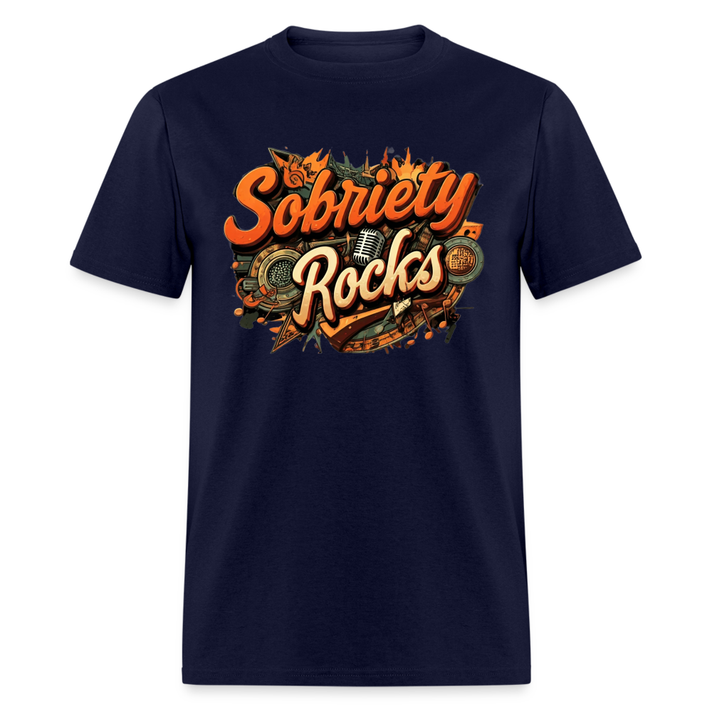 Sobriety Rocks - navy