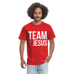 Load image into Gallery viewer, Team Jesus Mens T-Shirt - red
