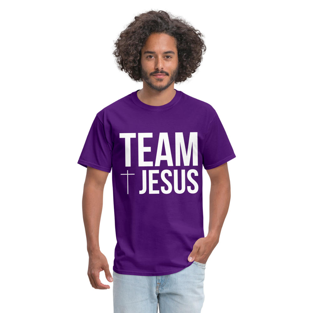 Team Jesus Mens T-Shirt - purple