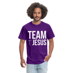 Load image into Gallery viewer, Team Jesus Mens T-Shirt - purple
